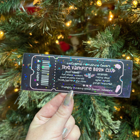 The Vampire Book Club Bookmark: No Tassel