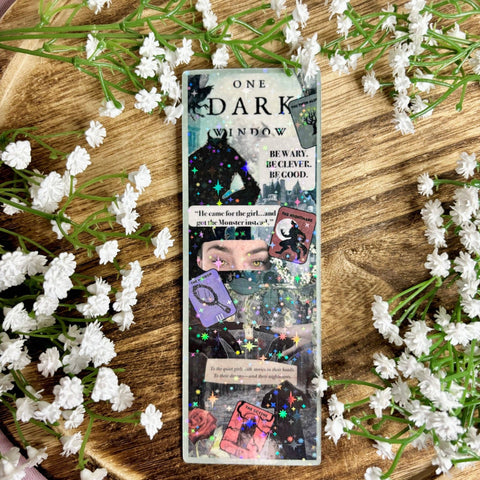 One Dark Window Collage Bookmark: No tassel
