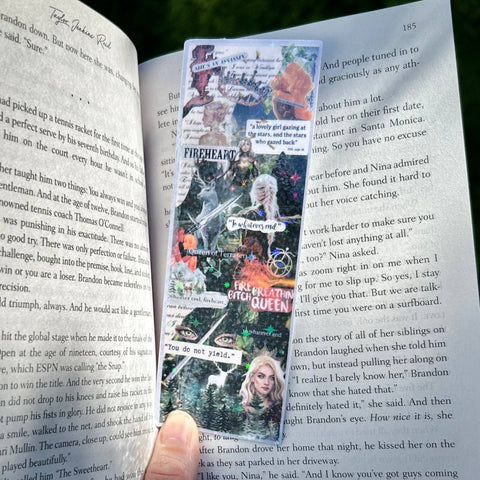 Throne of Glass Aelin Galathynius Collage Bookmark: No Tassel