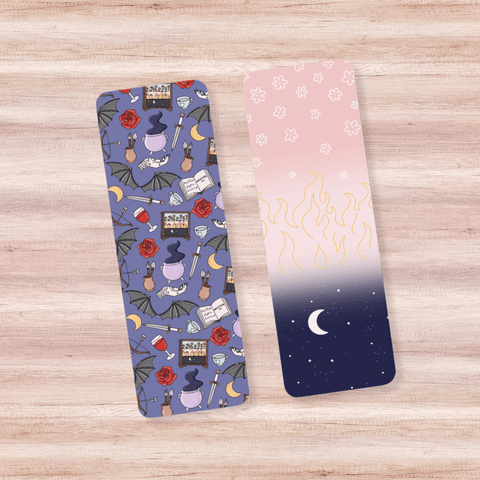 A Court of Thorns and Roses Inspired Dual-Sided Cardstock Bookmark: No Bookmark Sleeve