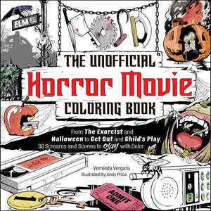 Unofficial Horror Movie Coloring Book by Vernieda Vergara: Paperback; 64 pages / English