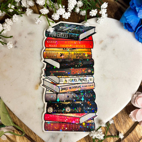 Romantasy Books Cardstock Bookmark - BookTok Favorites: Add Tassel
