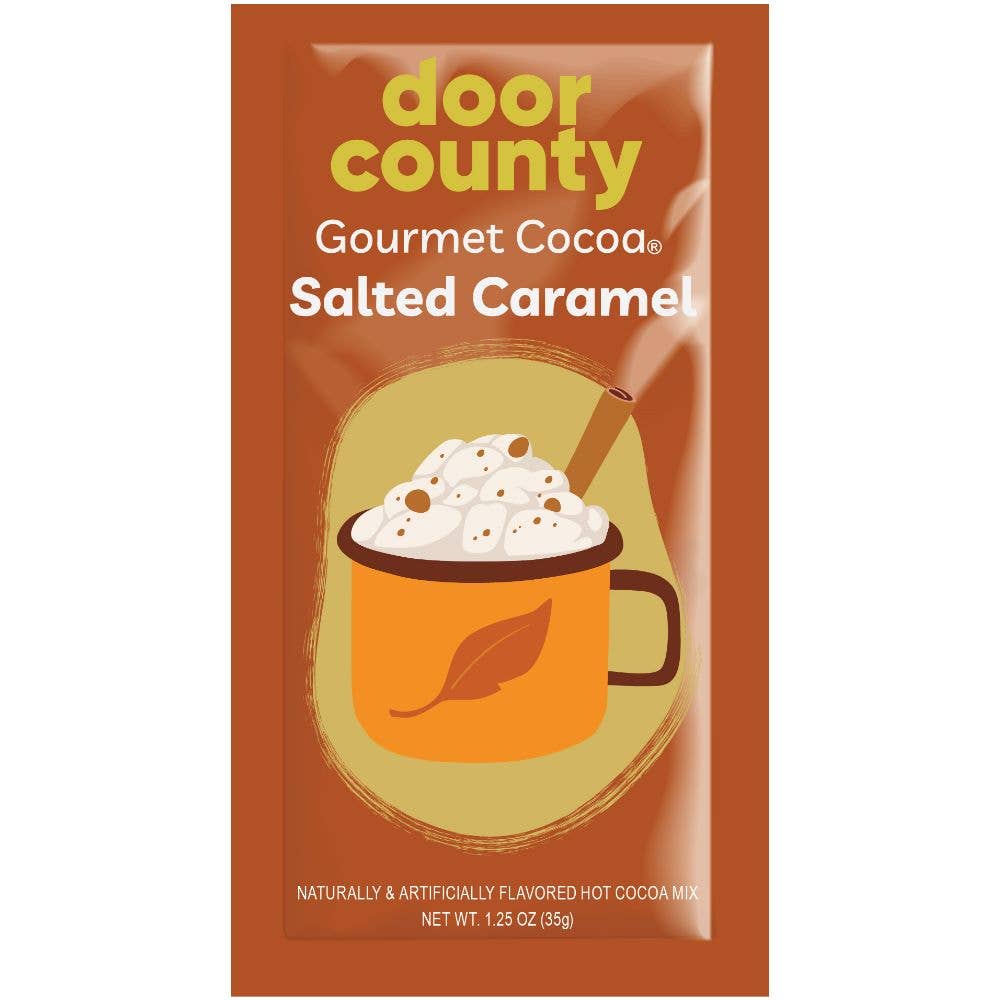 Door County Salted Caramel Gourmet Hot Cocoa  One Mug Packet