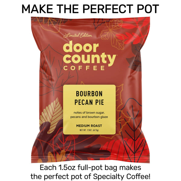 Bourbon Pecan Pie FALL Flavored Coffee, 1.5oz, 6 pack