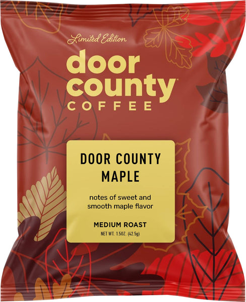 Door County Maple FALL Flavored Coffee, 1.5oz, 6 pack