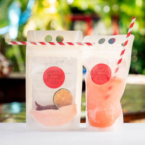 Slush Cocktail Pouches: Spicy Strawberry Margarita