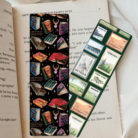 TOG Books and Courts inspired Dual-Sided Cardstock Bookmark: No Bookmark Sleeve