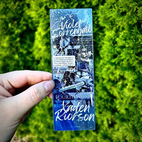 Violet and Xaden Collage Bookmark: No tassel